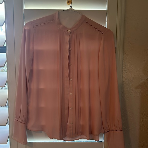 NWT Ann Taylor Light Pink/Blush Blouse - Picture 1 of 5